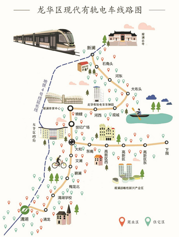 深圳龍華現代有軌電車廣告