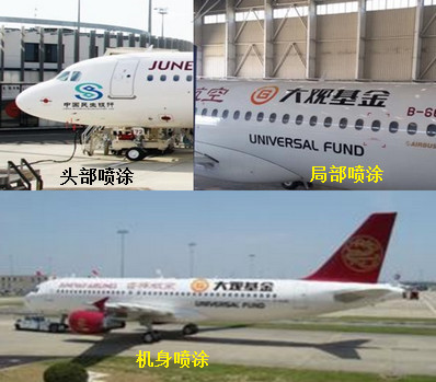 吉祥航空機身噴繪廣告